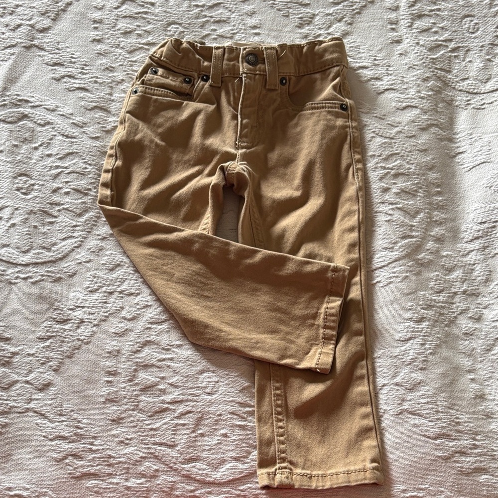 Levi’s Tan Kids' Unisex Soft Denimn Pants Gently Loved 511 SlimFit 3T